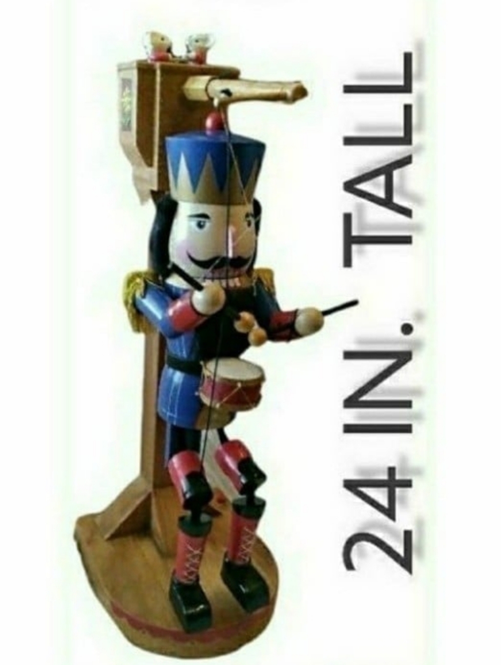 Musical Nutcracker Marionette Drummer